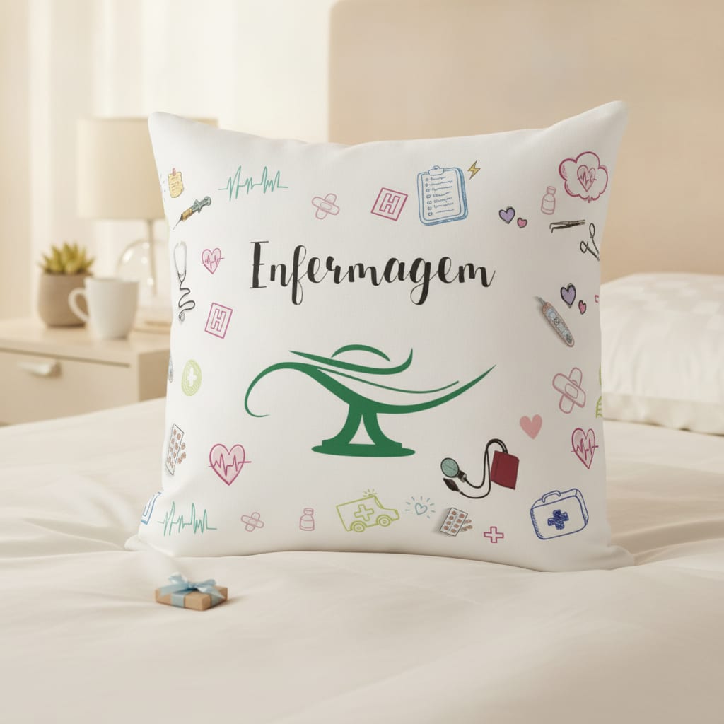 Almofada Decorativa Profissão Presente Enfermagem Enfermeiro - Profissões (Enfermeiro(a))