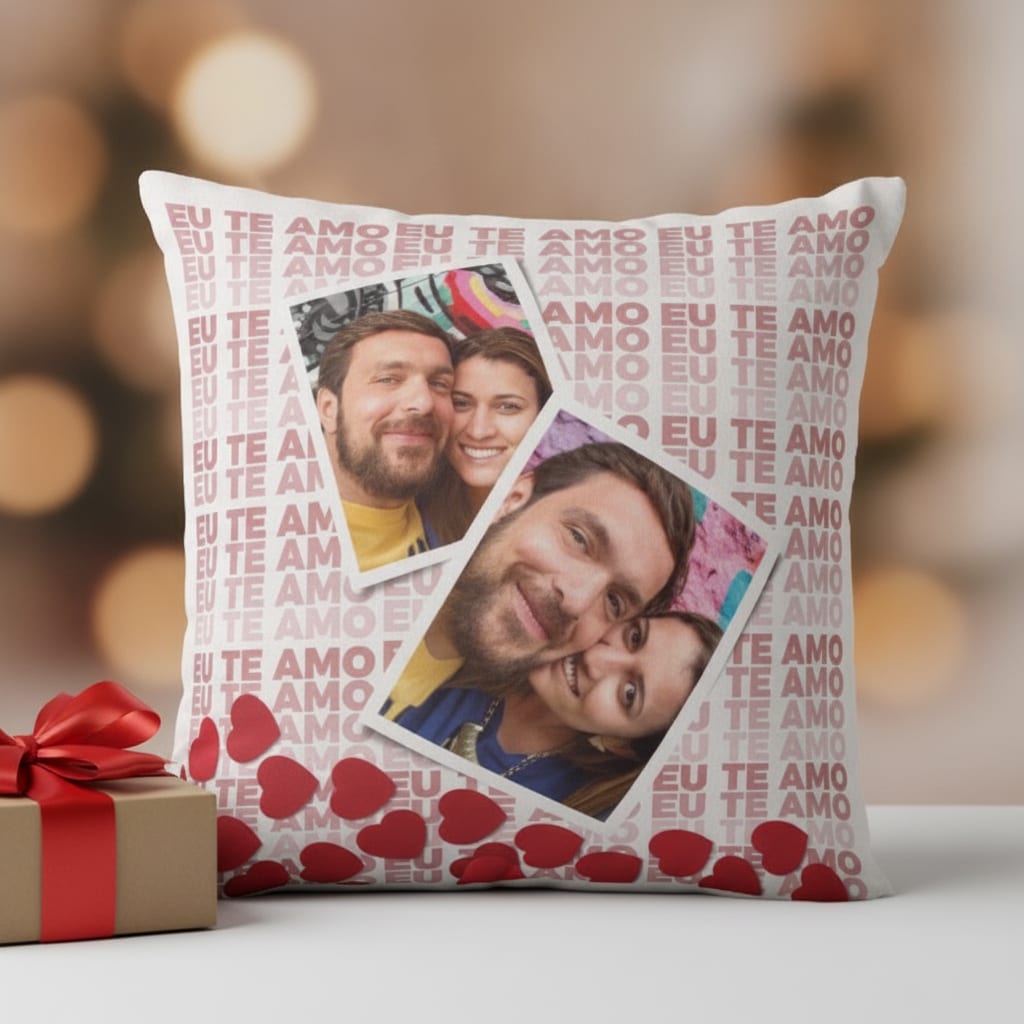 Almofada Decorativa Te Amo Presente para Casal Apaixonado