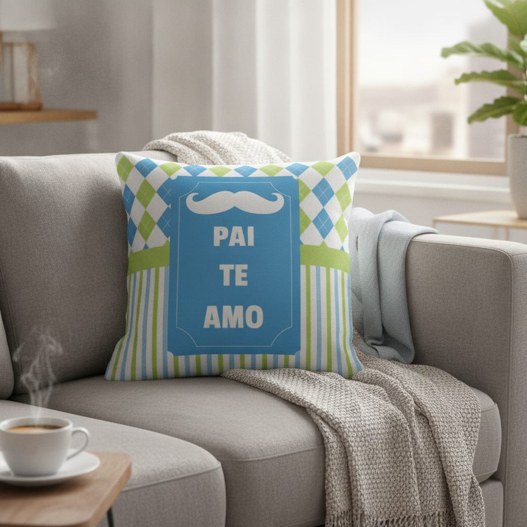 Almofada Especial Presente Dia dos Pais Criativo Pai Te Amo