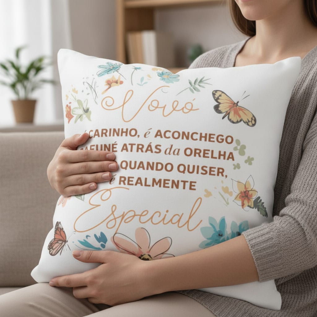 Almofada para Presente Criativo para Avó Vovó Especial
