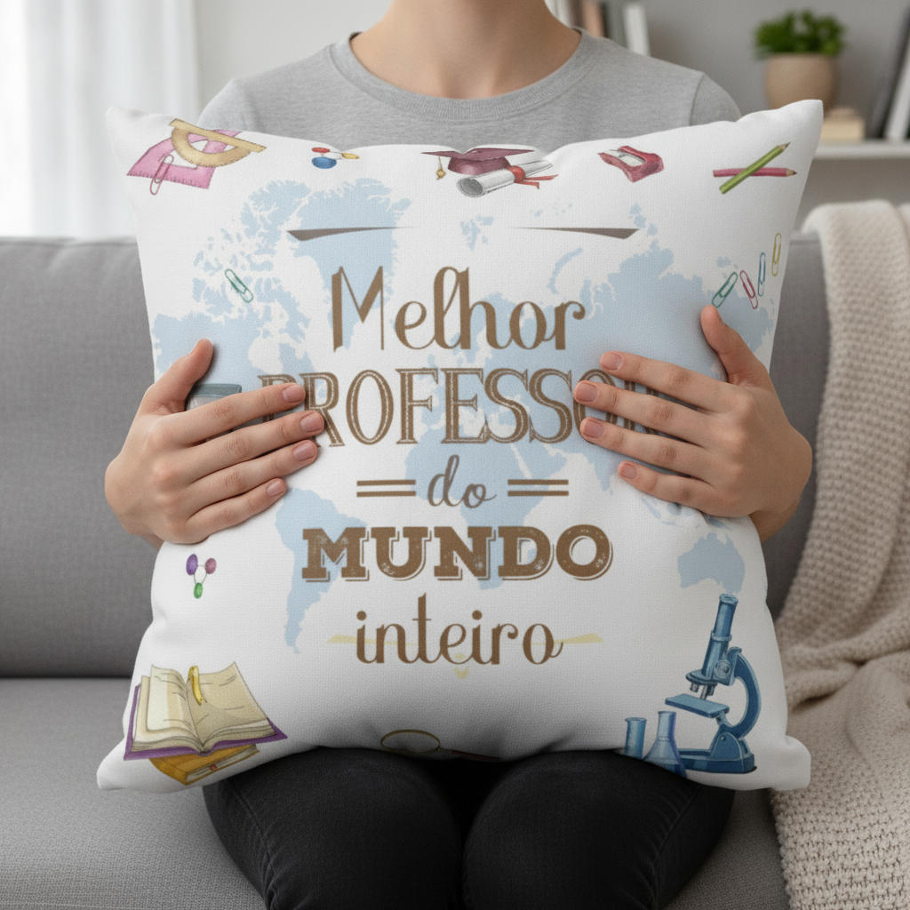 Almofada Personalizada Dia Dos Professores Melhor Professor