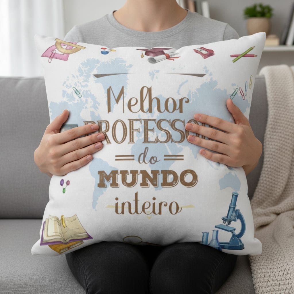 Almofada Personalizada Dia Dos Professores Melhor Professor