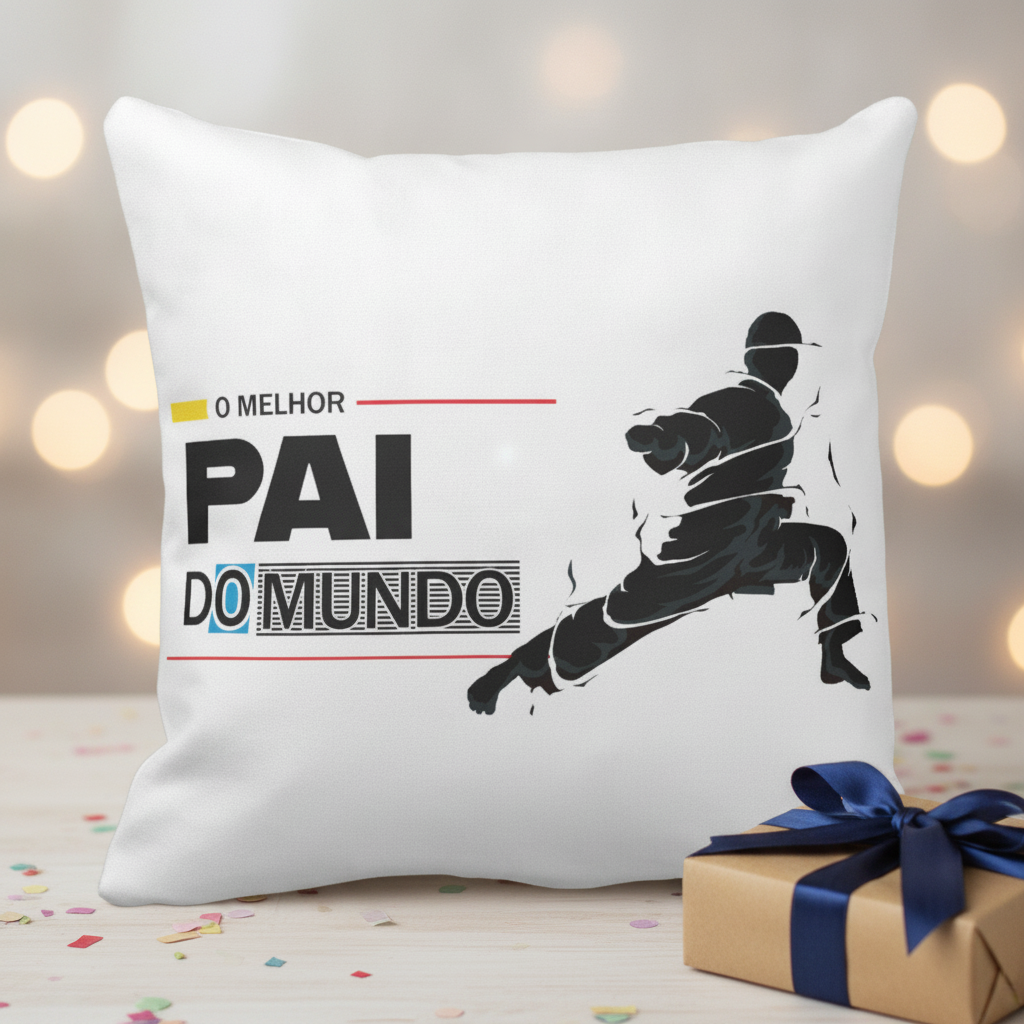 Almofada Personalizada o Pai Esportista Artes Marciais - Família (Pai)