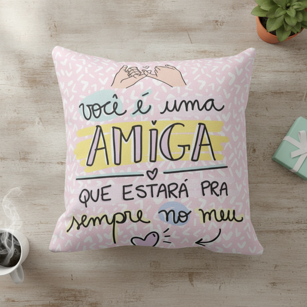 Almofada Personalizada Presente para Amiga Especial - Outros (Amigo(a))