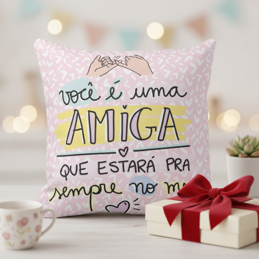 Almofada Personalizada Presente para Amiga Especial