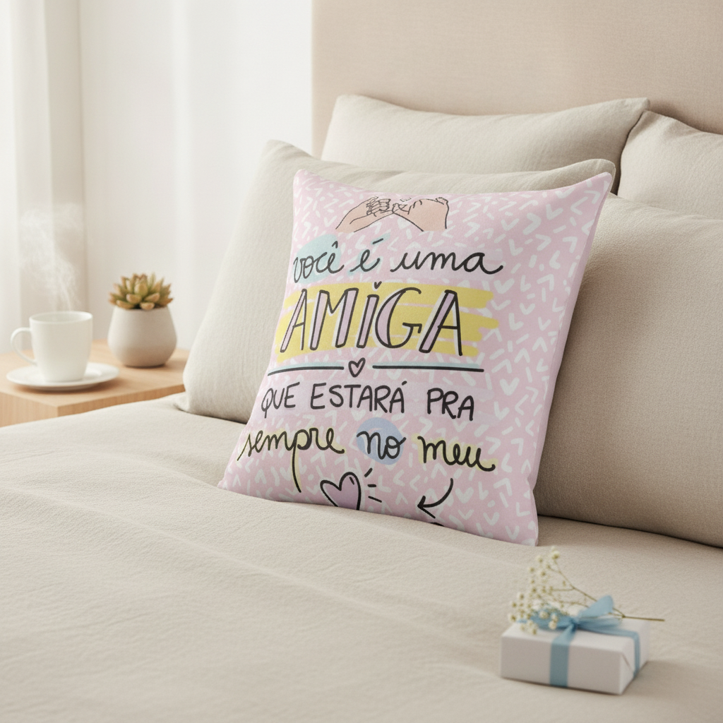 Almofada Personalizada Presente para Amiga Especial