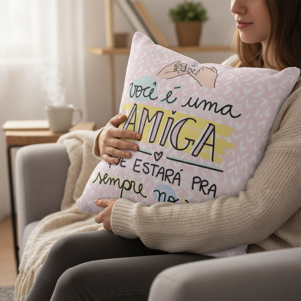 Almofada Personalizada Presente para Amiga Especial