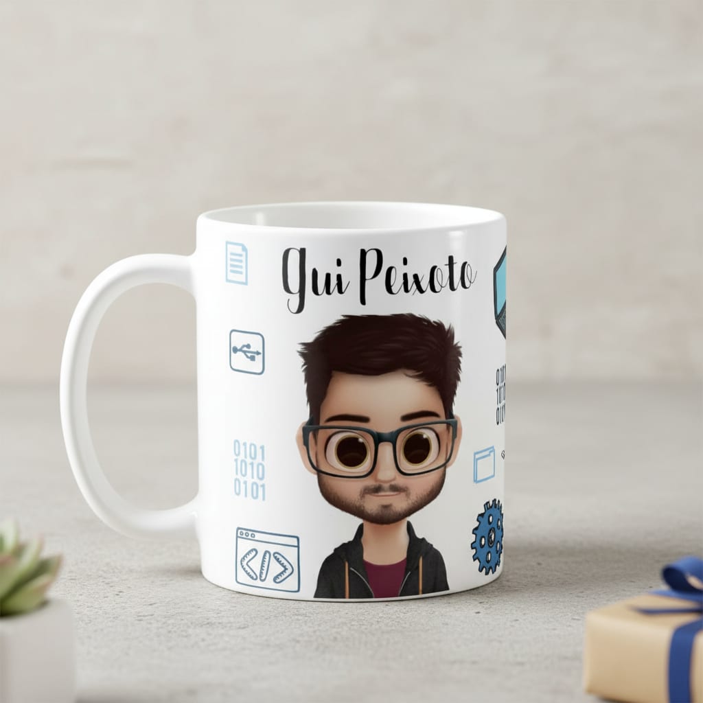 Caneca Personalizada Tecnologia Presente Criativo Equipe Ti