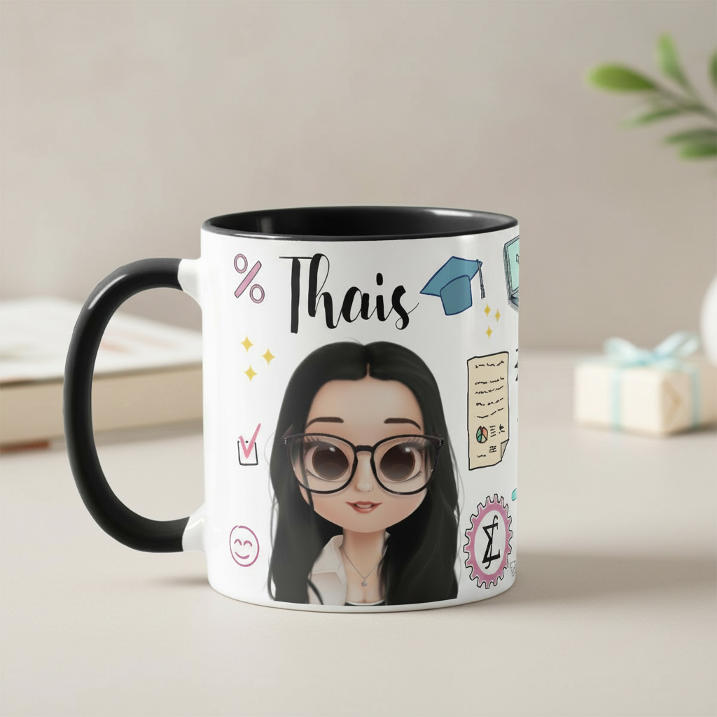 Caneca Presente Criativo Personalizado Estatística - Profissões (Estatística)