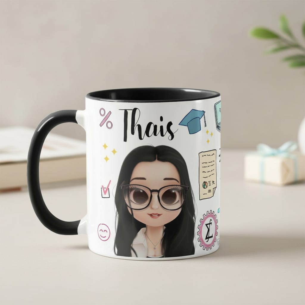 Caneca Presente Criativo Personalizado Estatística - Profissões (Estatística)