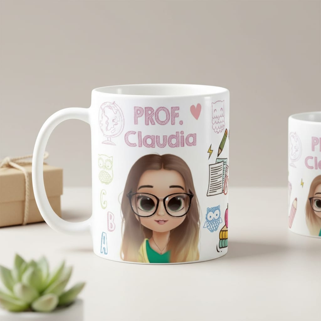 Caneca Dia dos Professores Presente Alunos para Professoras