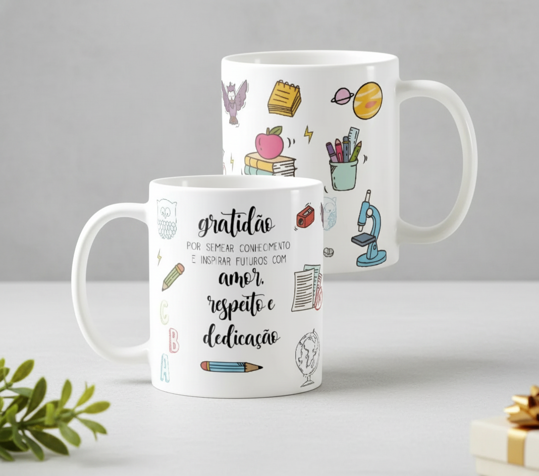 Caneca Personalizada Professores: Presente Edição Dia dos Professores