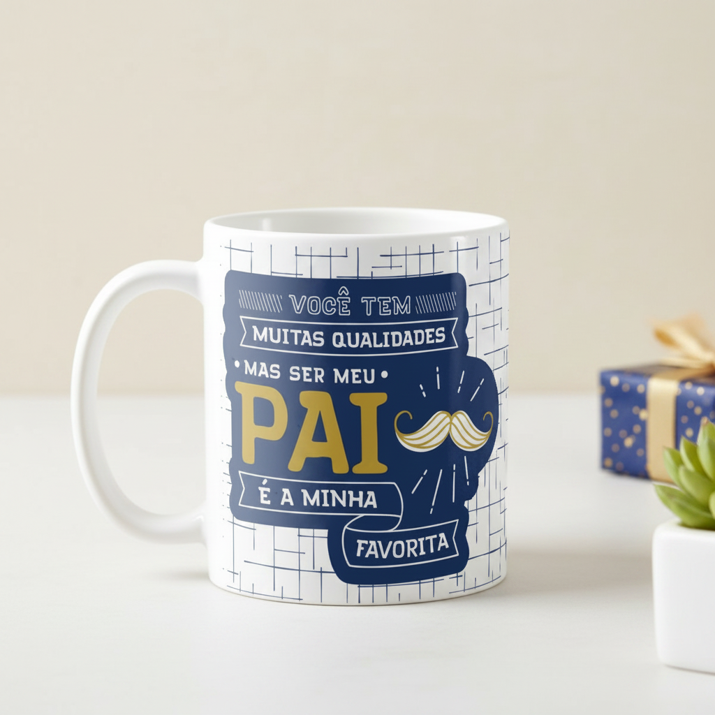 Caneca Personalizada de Presente Especial para Pai Engraçado - Família (Pai)