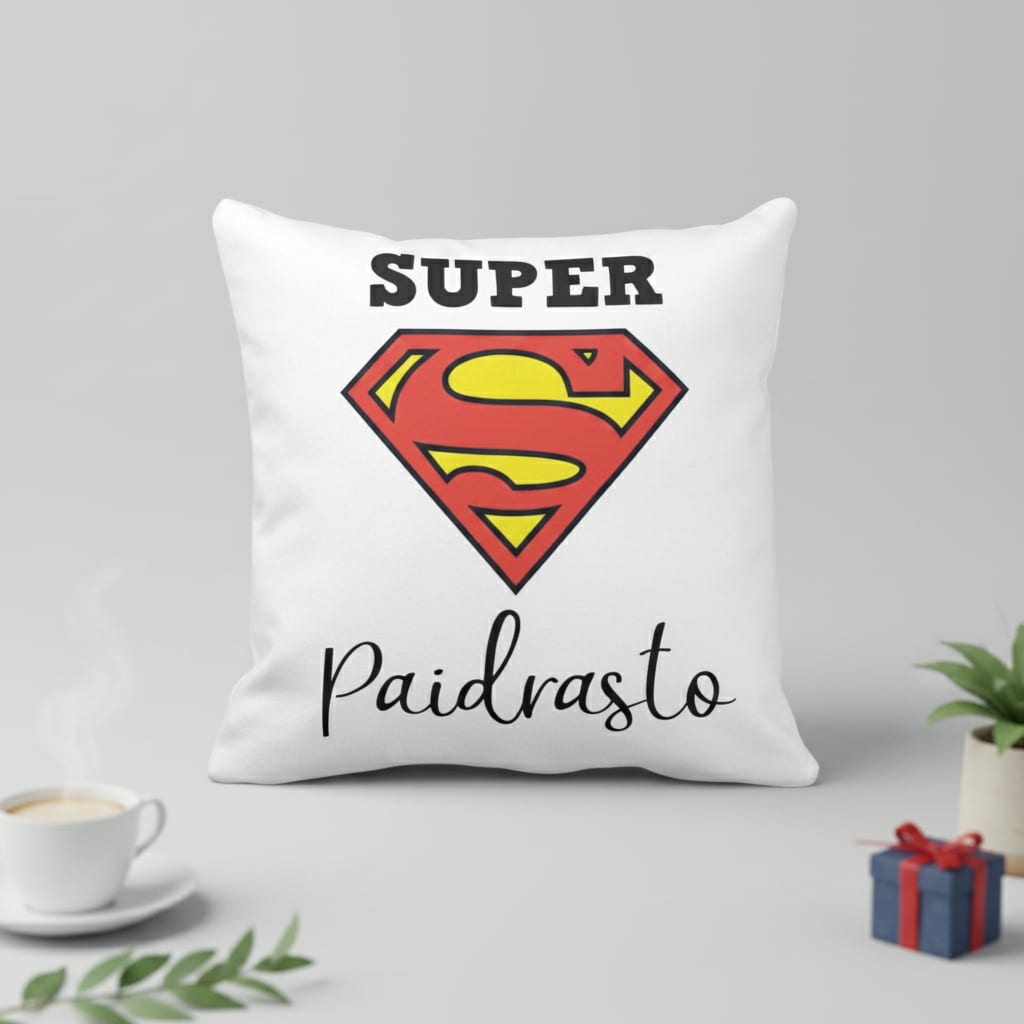 Almofada Padrasto Presente Criativo Frase Super Paidrasto