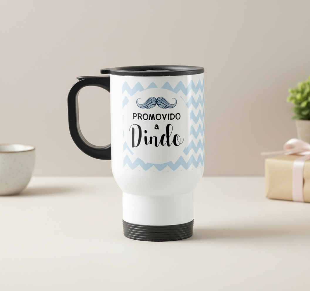 Copo Térmico Personalizado Batizado Presente Padrinho Dindo - Batizado (Padrinho)
