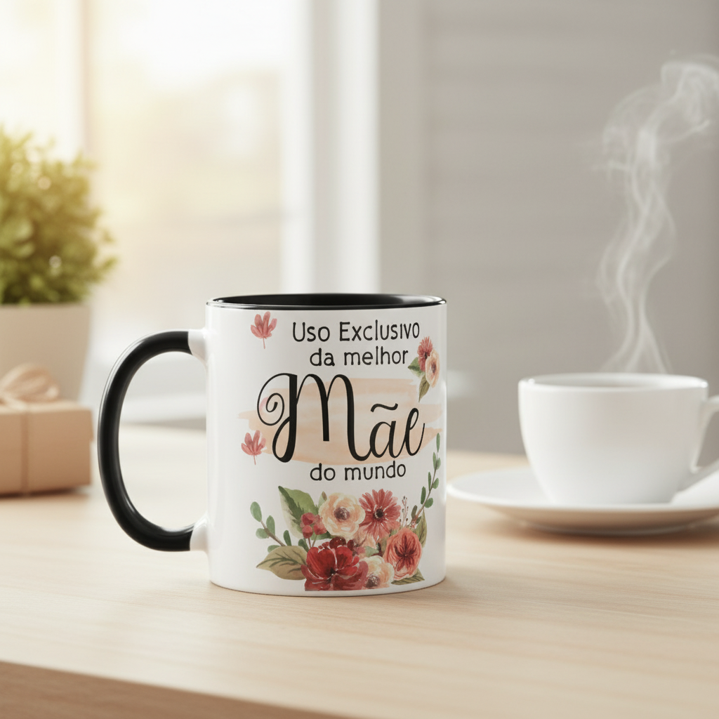 Caneca Personalizada Presente para Melhor Mãe do Mundo - Família (Mãe)