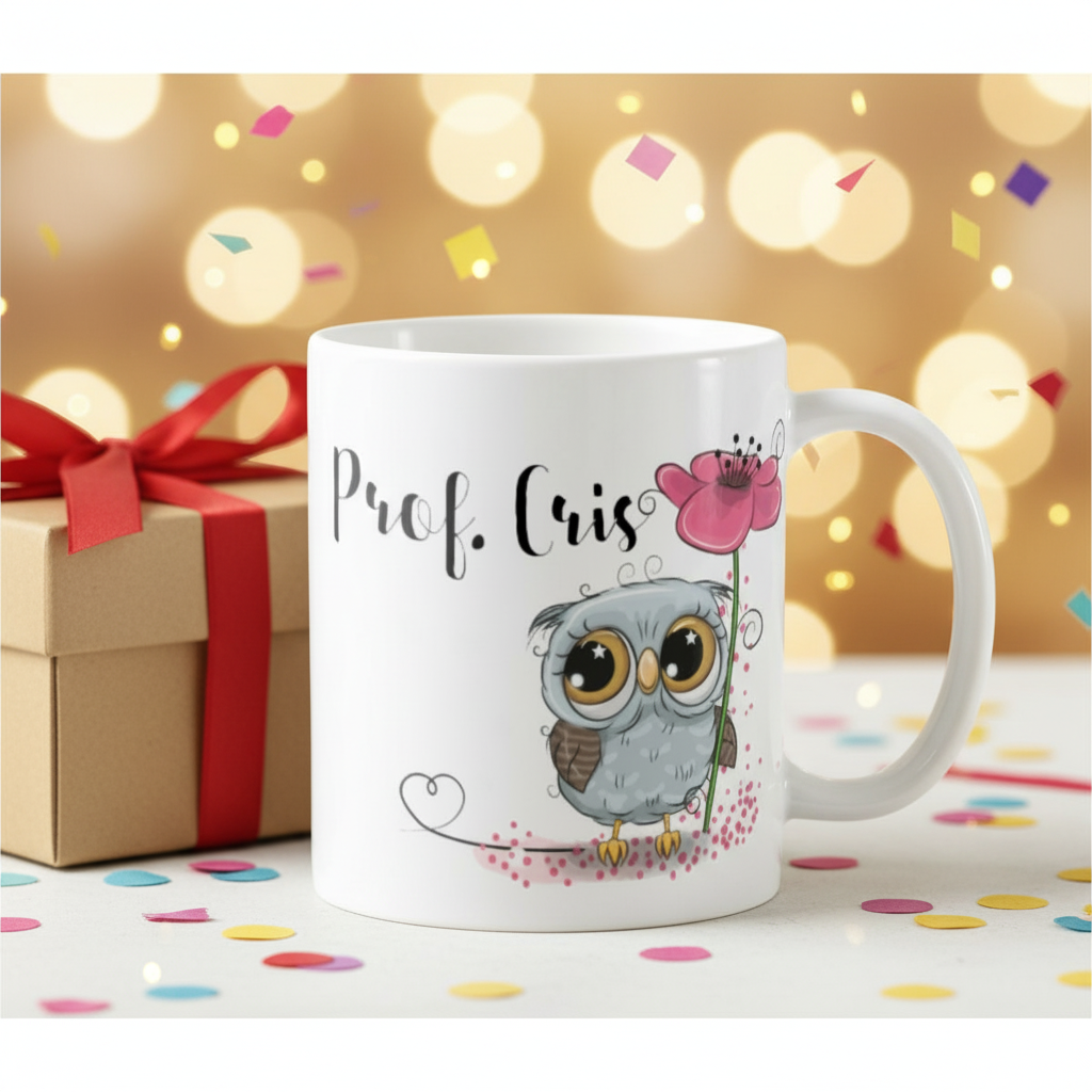 Caneca Personalizada Agradecimento Professora com Nome Aluno - Dia dos Professores (Professor(a))