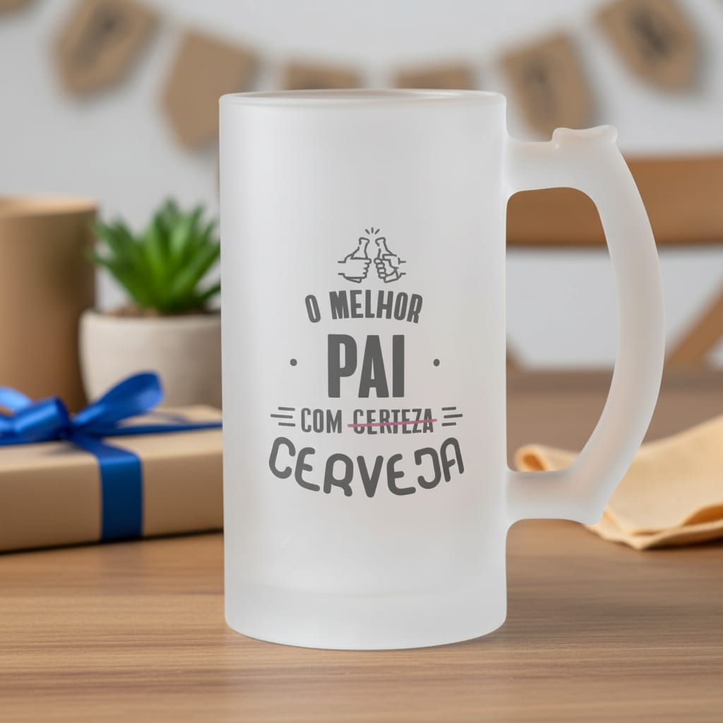 Caneca Cerveja Melhor Pai Com Certeza