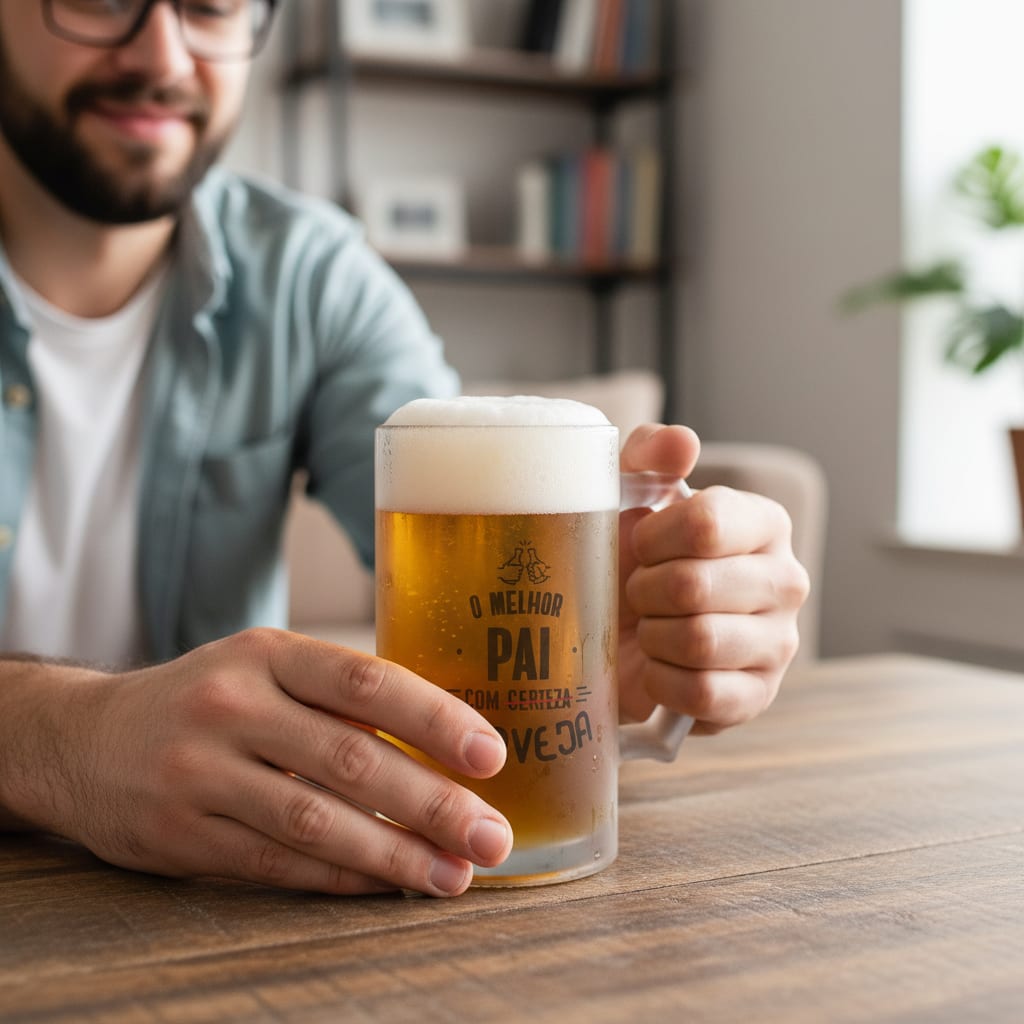 Caneca Cerveja Melhor Pai Com Certeza