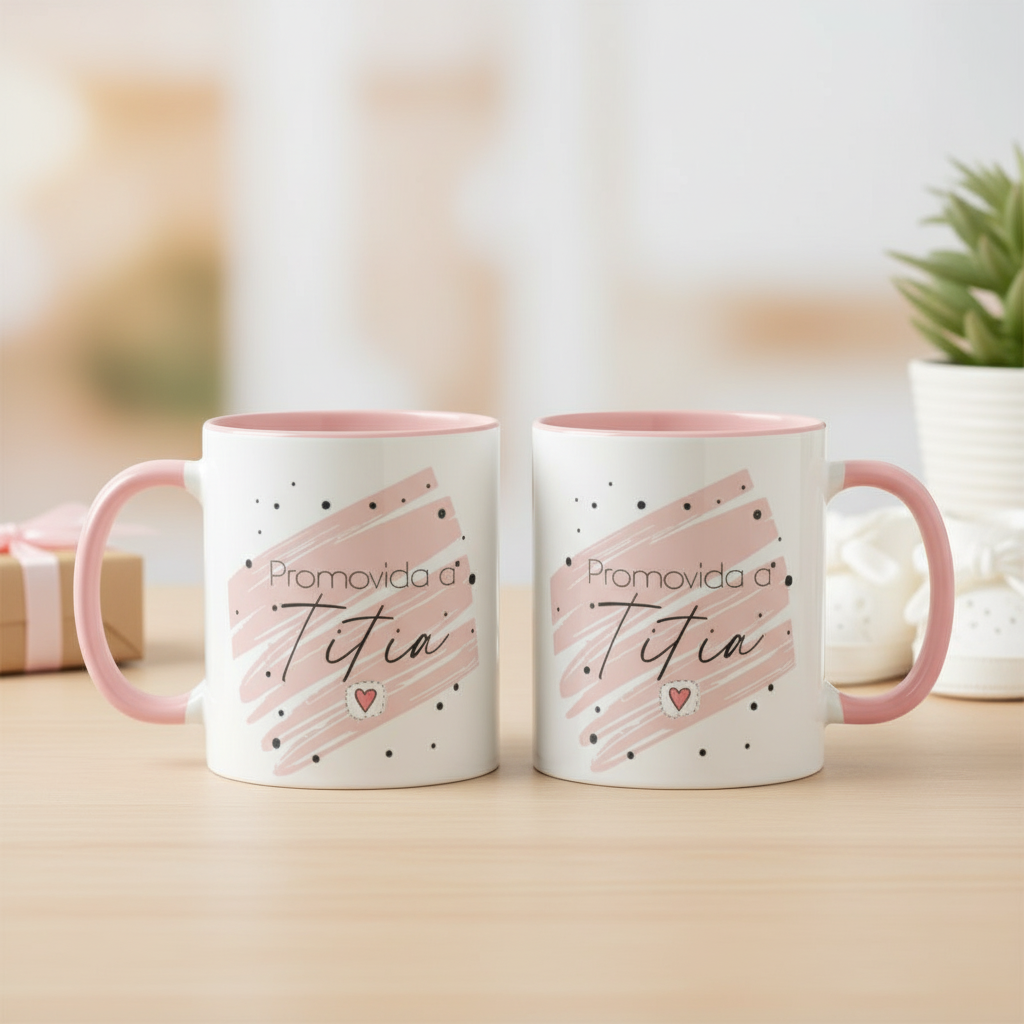 Conjunto 2 Canecas Revelação De Gravidez Para Titio E Titia