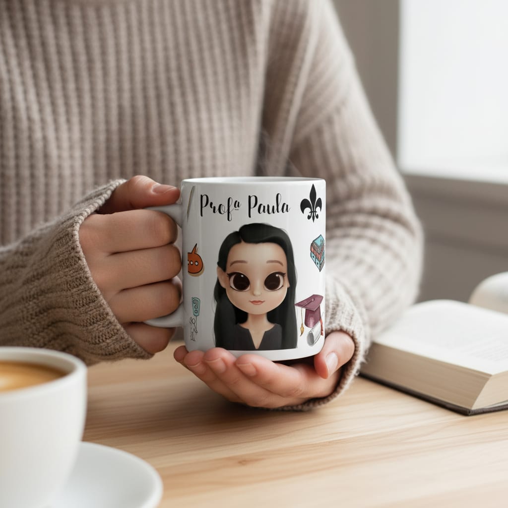 Caneca Presente Criativo Professor de Português Professora