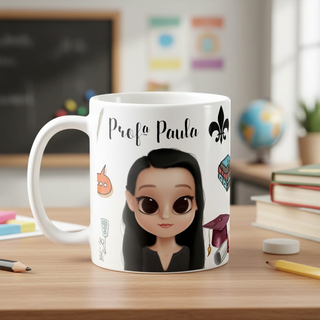 Caneca Presente Criativo Professor de Português Professora