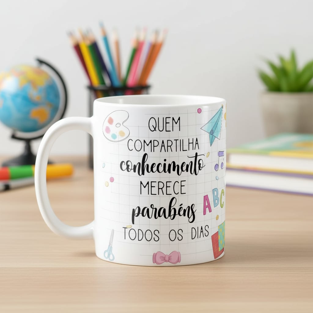 Caneca Presente Dia dos Professores Educação Artística Artes