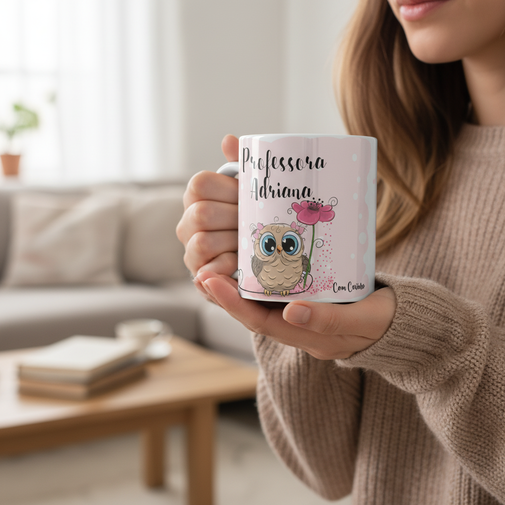 Caneca Presente Criativo Personalizado Professora