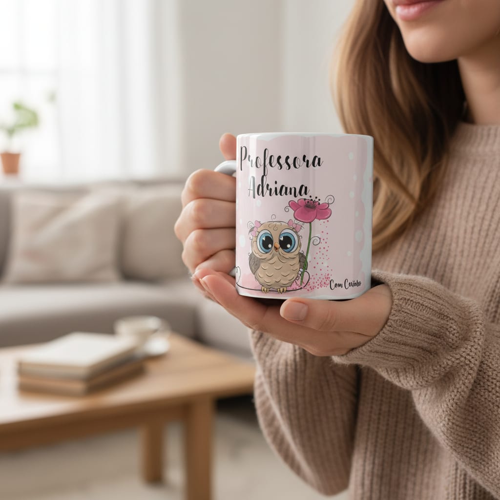 Caneca Presente Criativo Personalizado Professora