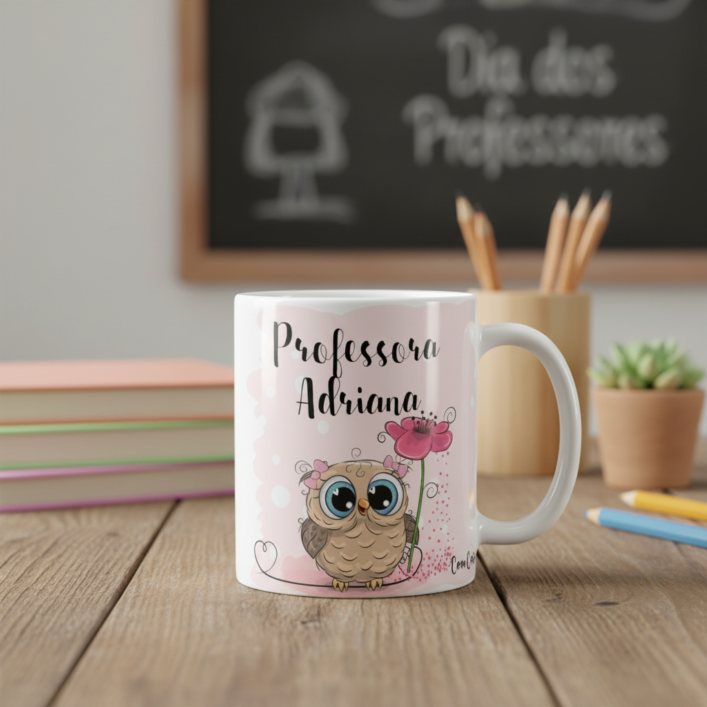 Caneca Presente Criativo Personalizado Professora - Dia dos Professores (Professores)