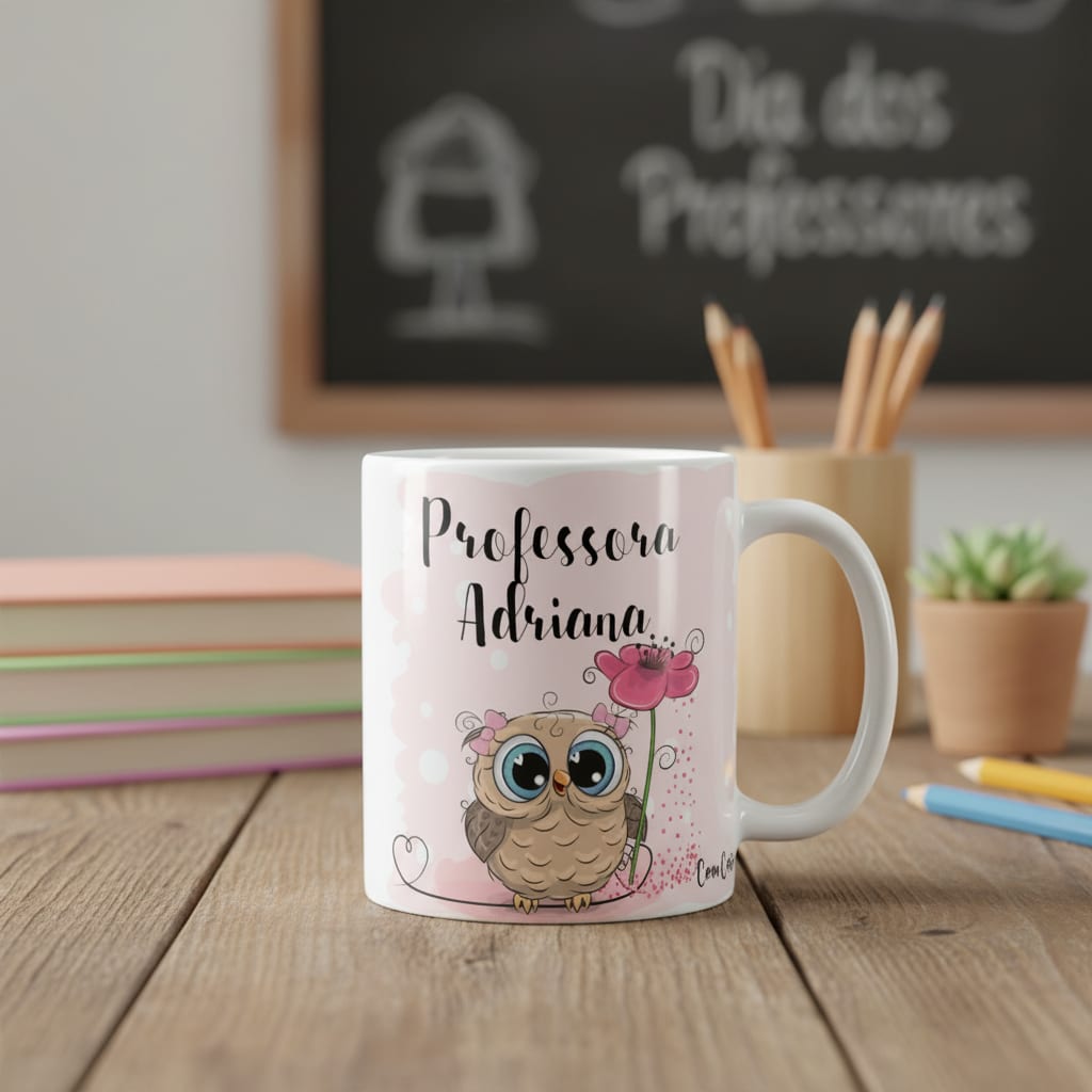 Caneca Presente Criativo Personalizado Professora