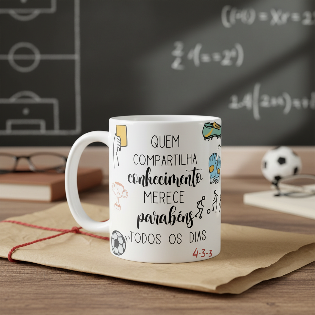 Caneca Presente Dia Dos Professores Professor De Futebol - Dia dos Professores (Tecnico de Futebol)
