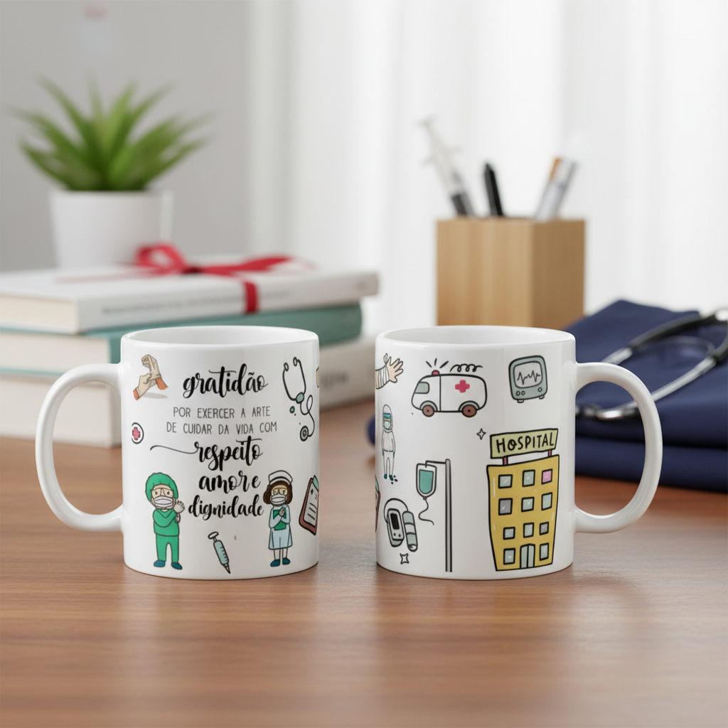 Caneca Personalizada Profissão Enfermagem Para Enfermeiros