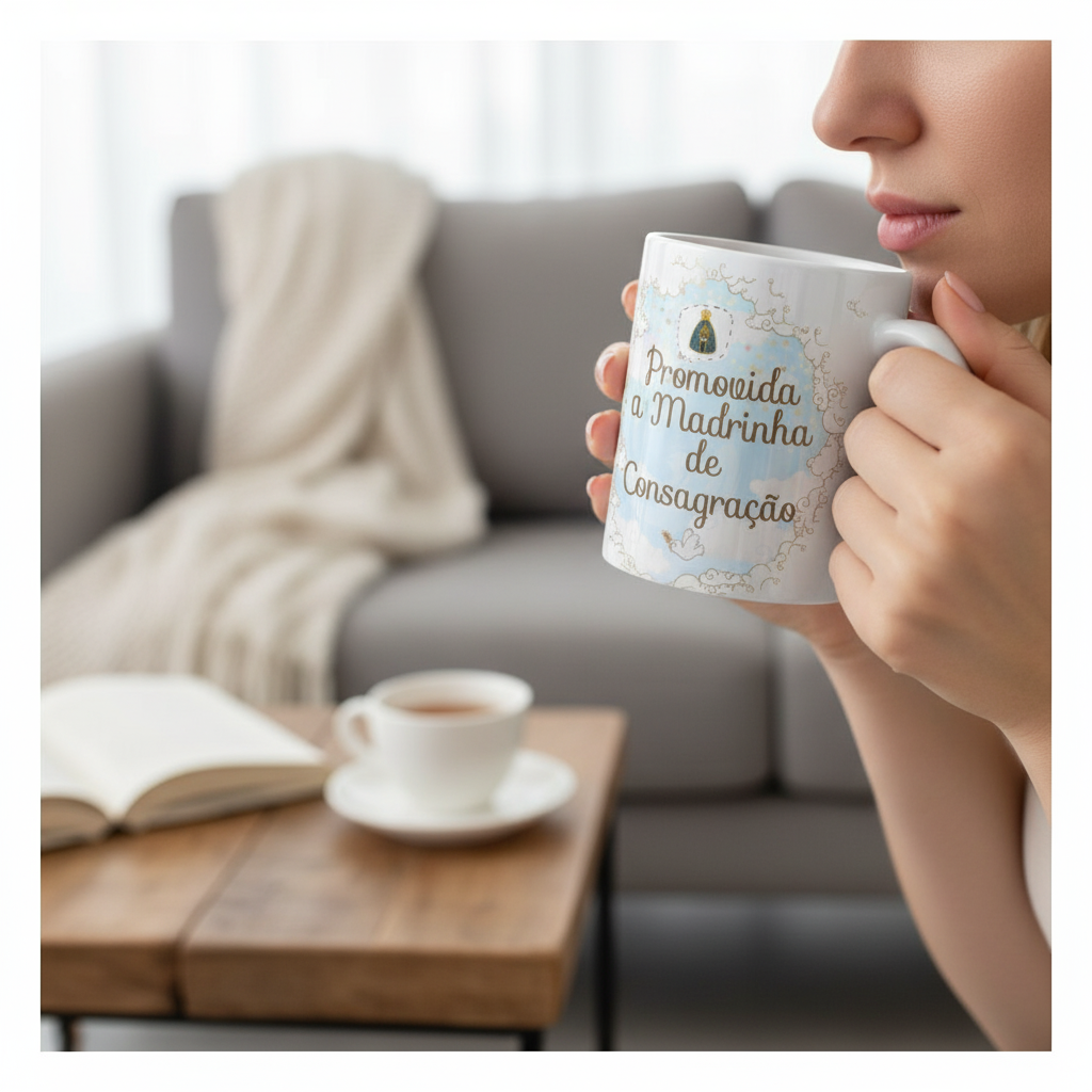 Caneca Personalizada Madrinha de Consagração Xicara Batizado
