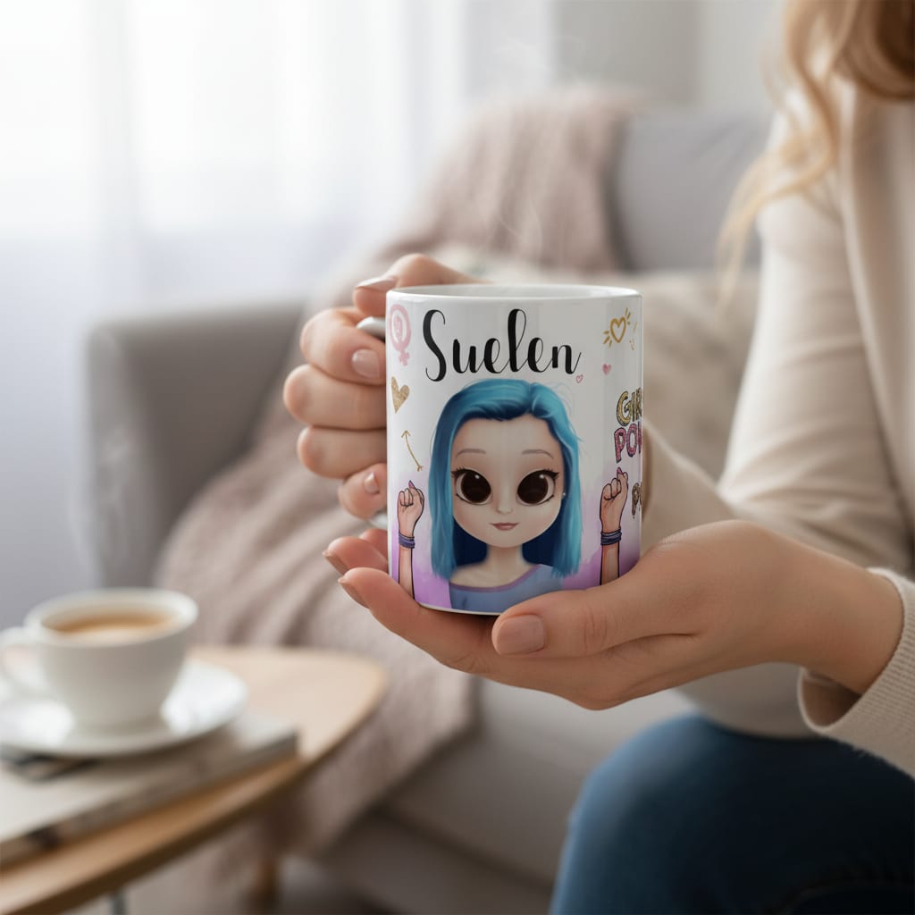 Caneca Personalizada Feminina Presente Mulher Empoderamento