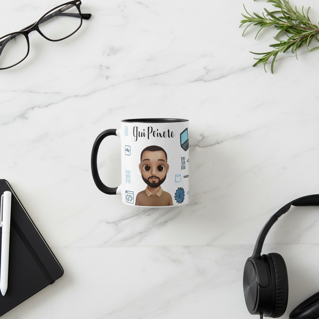 Caneca Presente Profissão Programador Avatar Personalizado