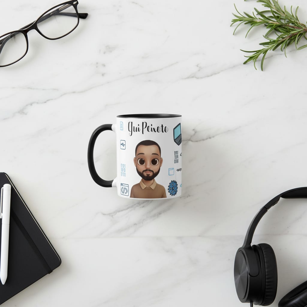 Caneca Presente Profissão Programador Avatar Personalizado