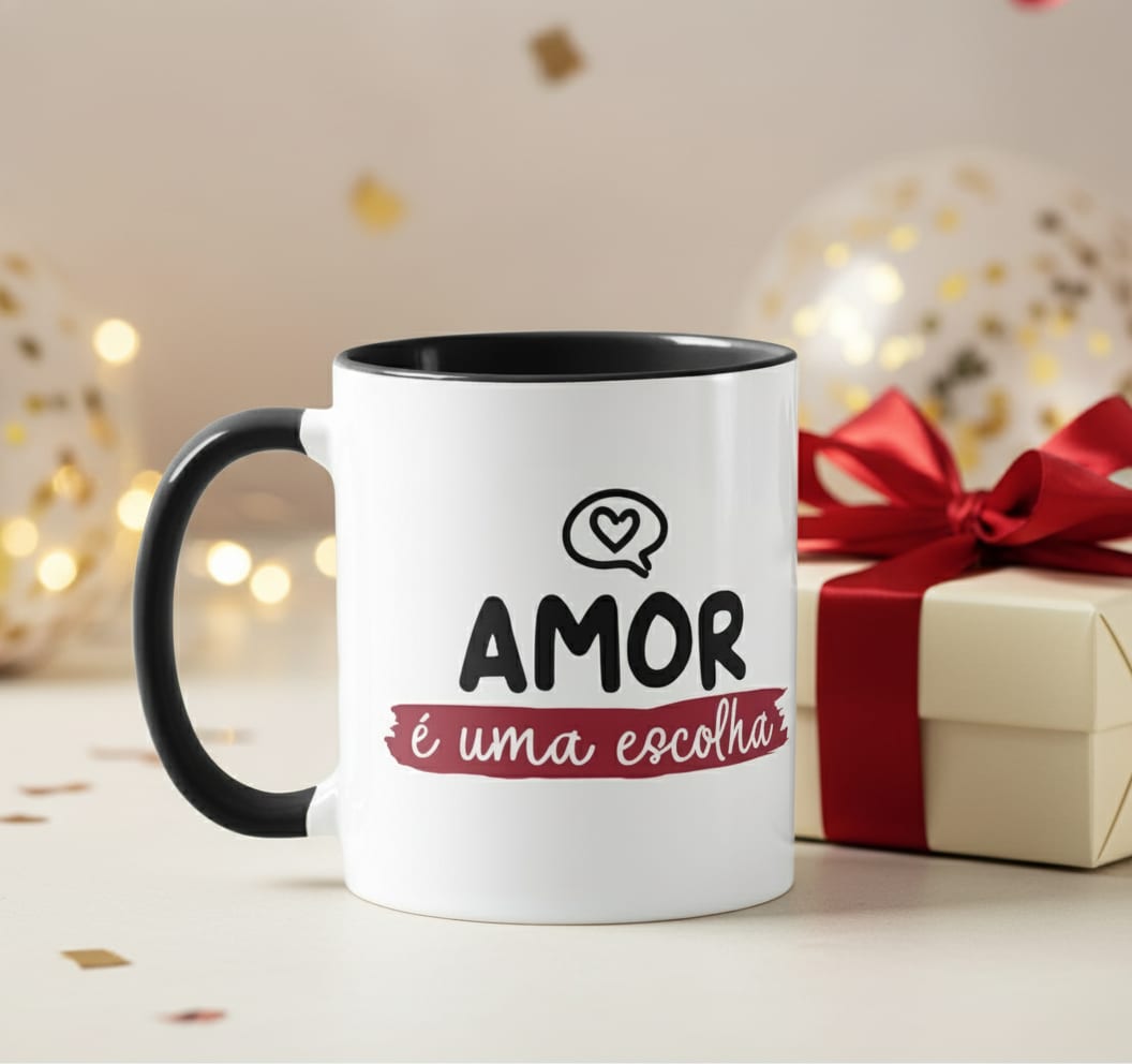 Caneca Personalizada Frase Escolhi Você de Dia dos Namorados - Outros (Casal)