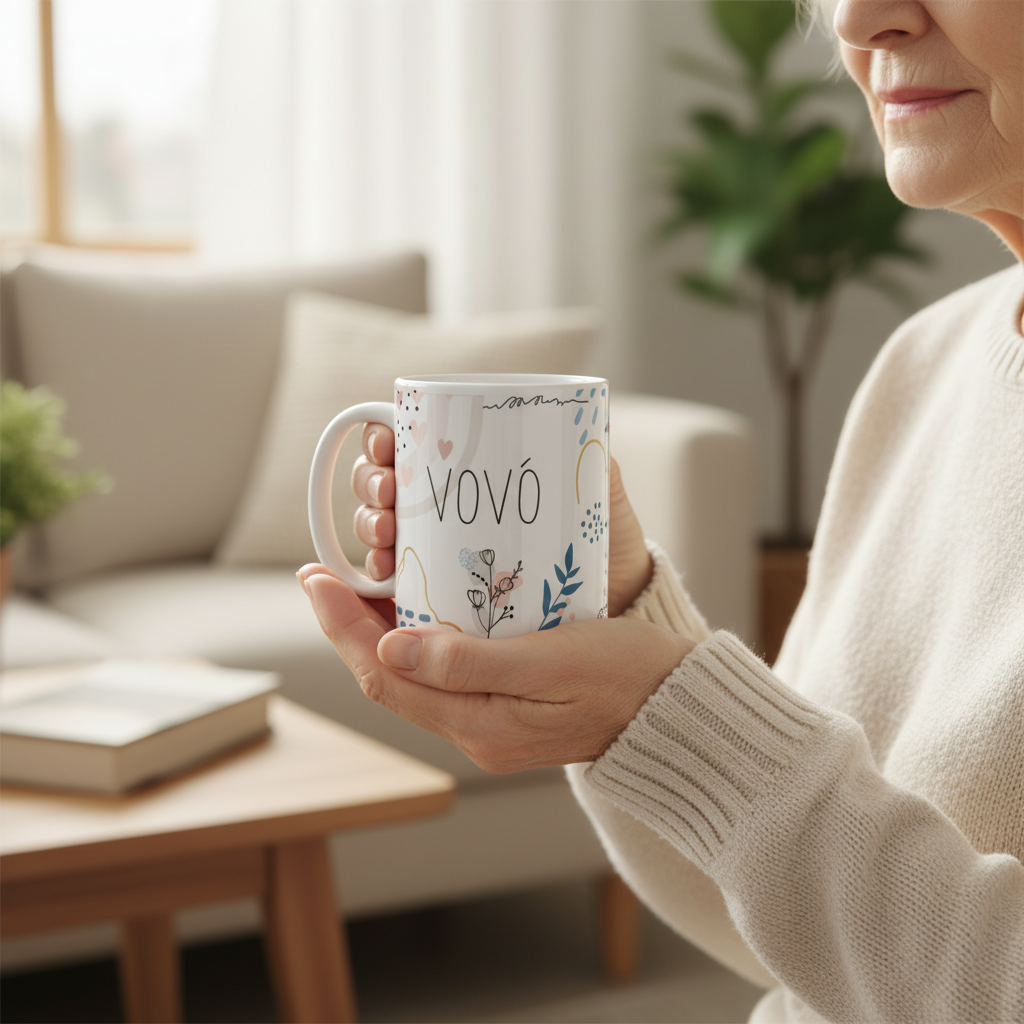 Caneca Feminina Minimalista Presente Especial para Vovó