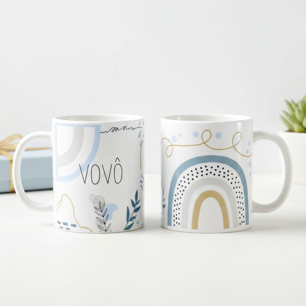 Caneca Masculina Minimalista Presente Especial Vovô Avô - Família (Avô)
