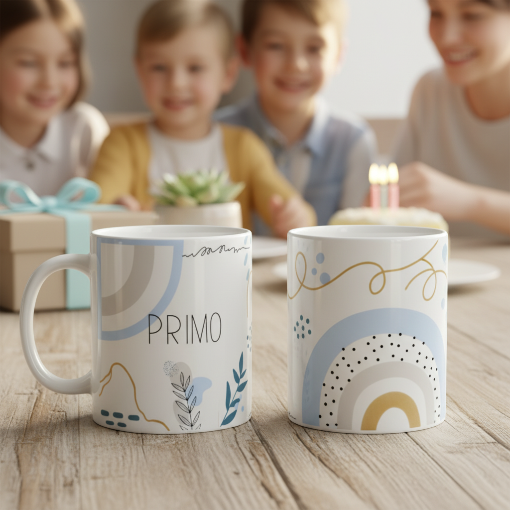 Caneca Masculina Minimalista Presente Familia Primo - Família (Primo(a))