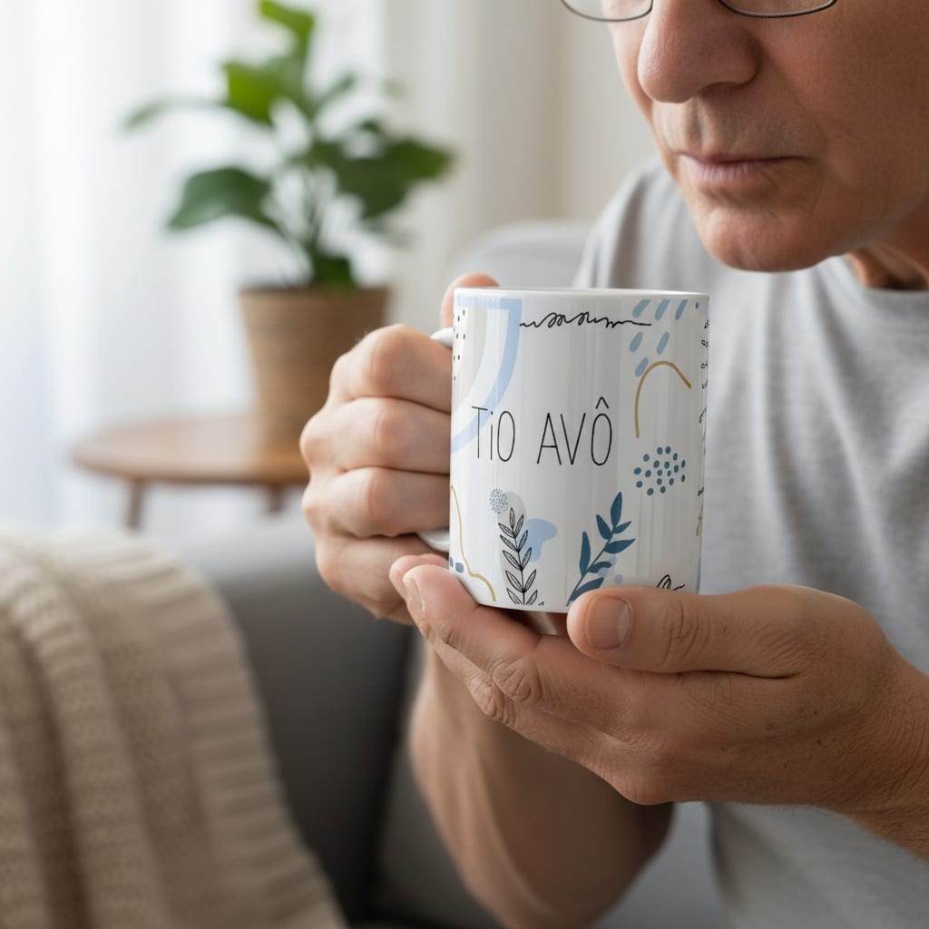 Caneca Masculina Titio Minimalista Presente para Tio Avô