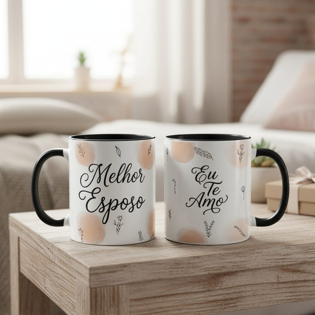 Caneca Melhor Esposo - Preta - Outros (Casal)