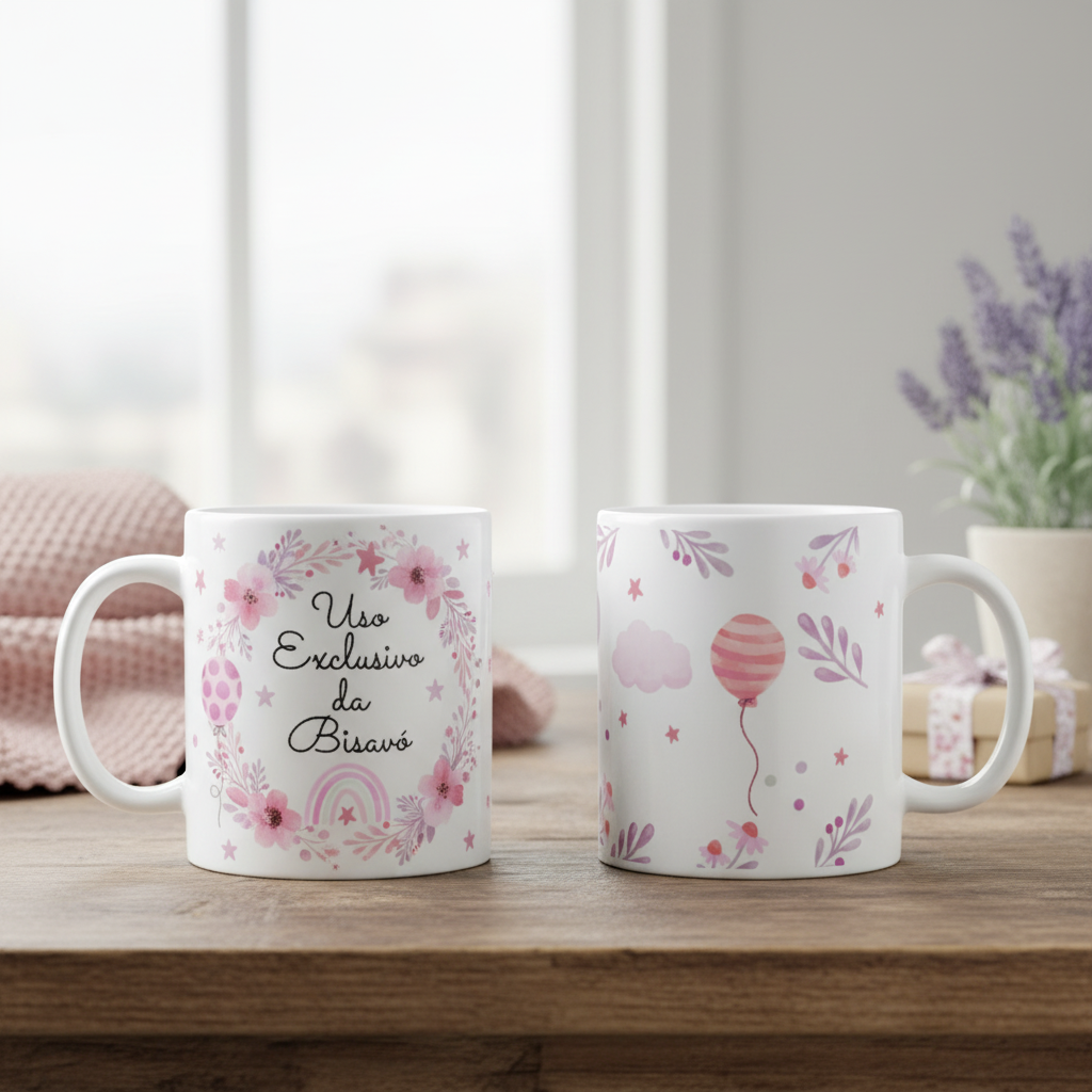 Caneca Personaliza Especial para Presentear Bisa Bisavó - Família (Avó/Avô)