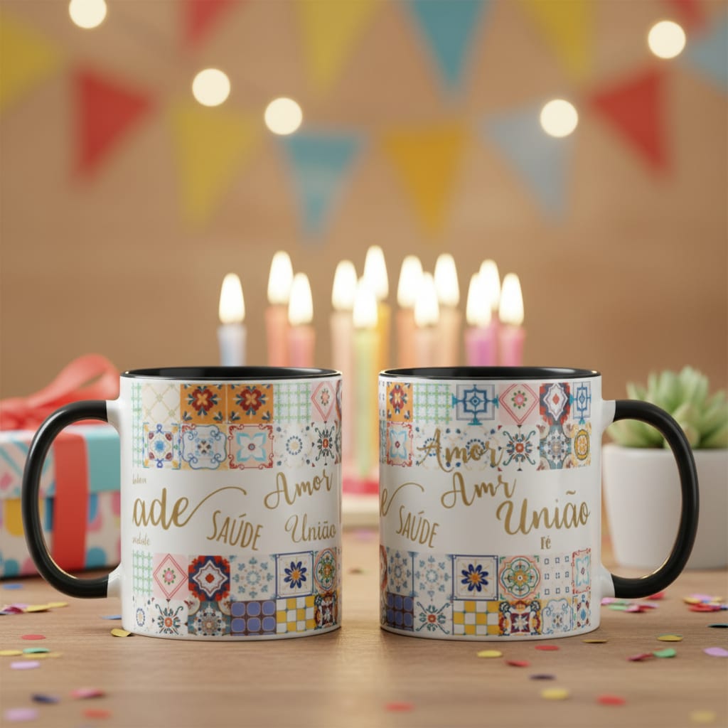Caneca Personalizada Presente Aniversário Felicitações - Outros (Aniversário)