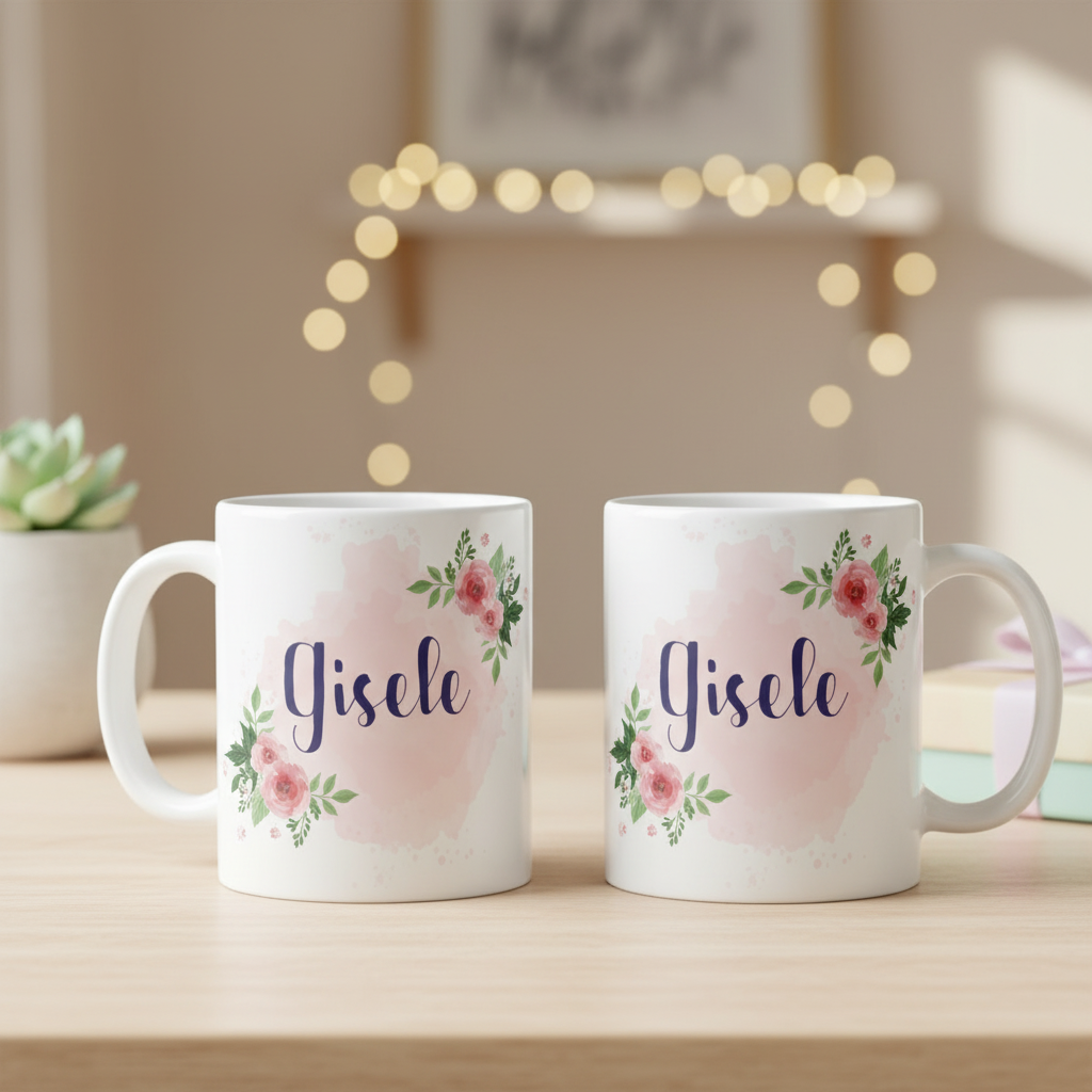 Caneca Feminina Personalizada com Nome Presente Amiga