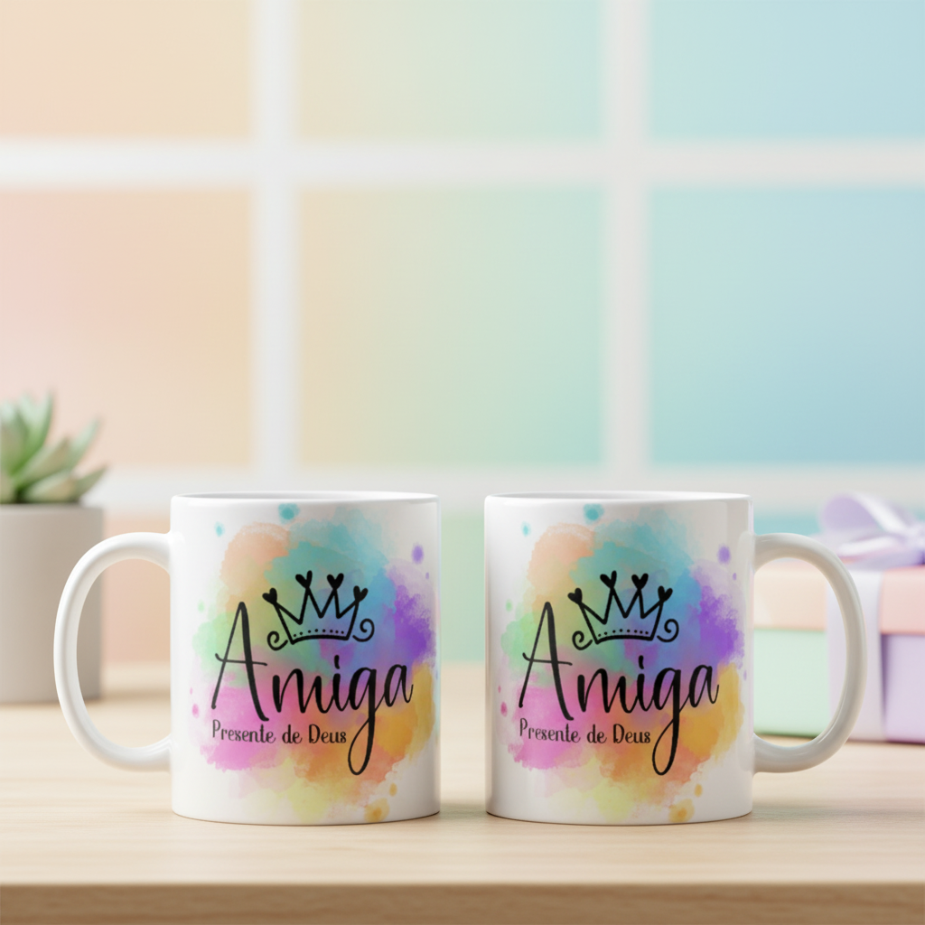 Caneca Personalizada Amiga Especial Presente de Deus - Outros (Amigo(a))