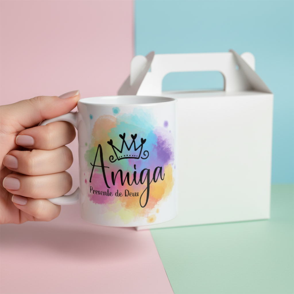Caneca Personalizada Amiga Especial Presente de Deus