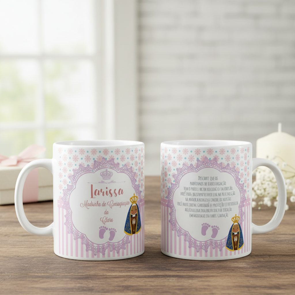 Caneca Presente Especial Batizado Madrinha de Consagração - Batizado (Madrinha de Consagração)