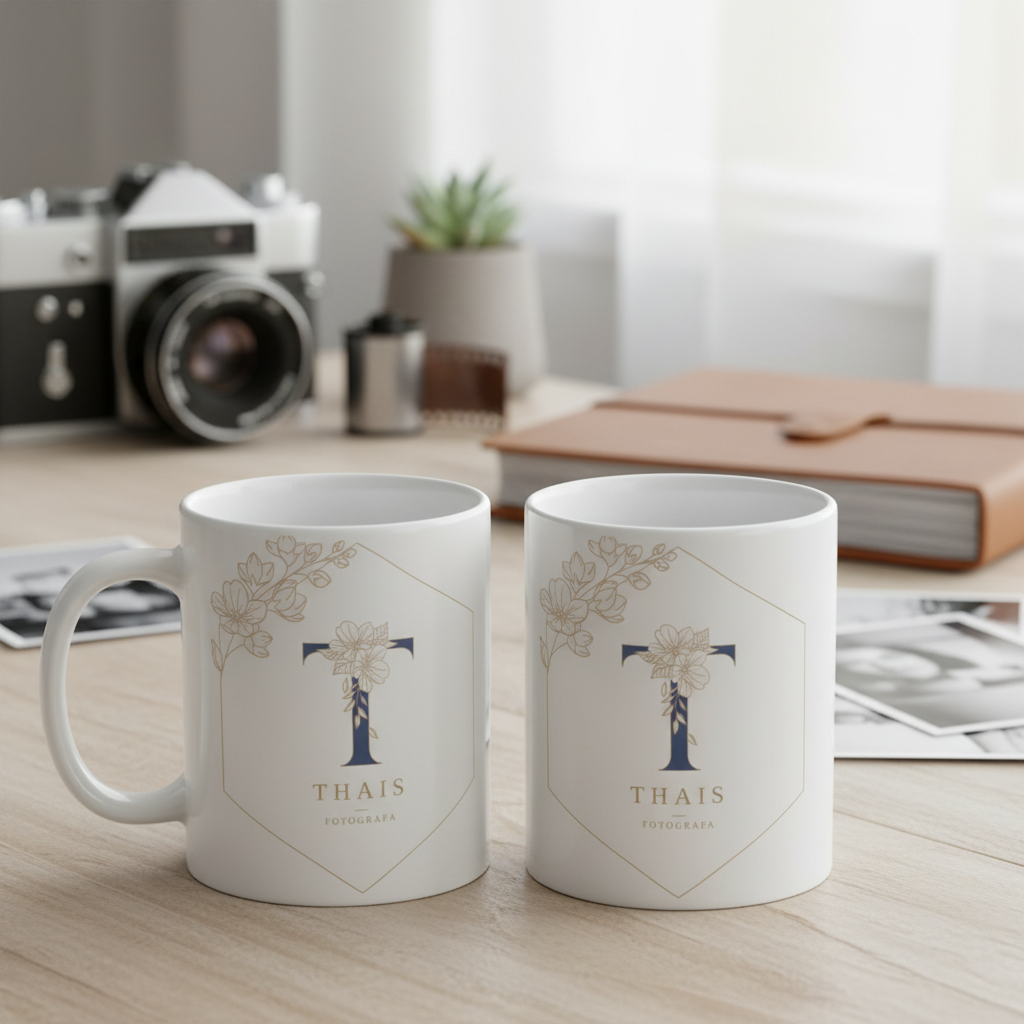 Caneca Feminina Presente com Inicial do Nome e Profissão